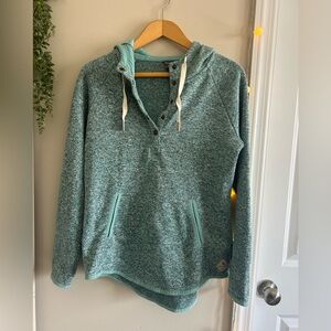 Eddie Bauer Women's Teal Pullover Hoodie size medium
